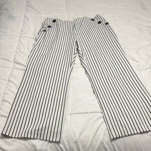 Striped Wide-Leg Pants